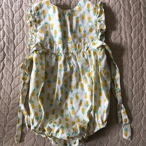Egg baby onesie pineapple print 12 months